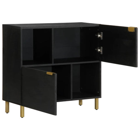 vidaXL Sideboard Schwarz 80x33x75 cm Holzwerkstoff