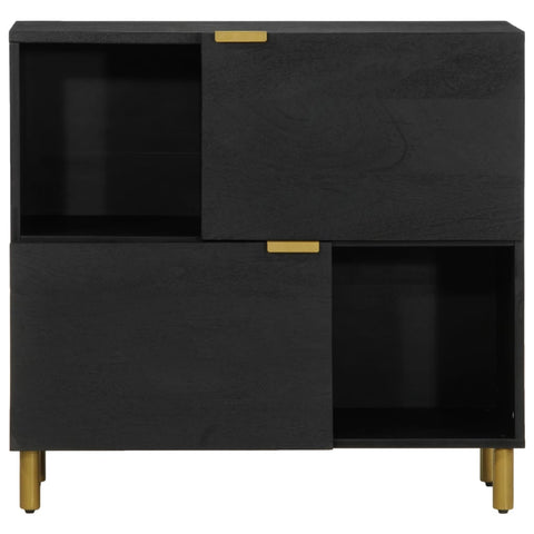 vidaXL Sideboard Schwarz 80x33x75 cm Holzwerkstoff