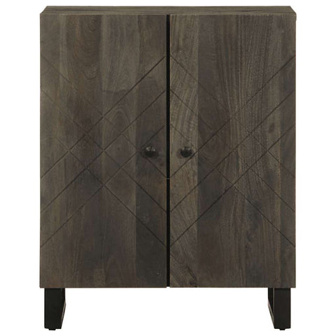 vidaXL Sideboard Schwarz 60x33x75 cm Massivholz Mango