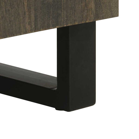 vidaXL Sideboard Schwarz 60x33x75 cm Massivholz Mango