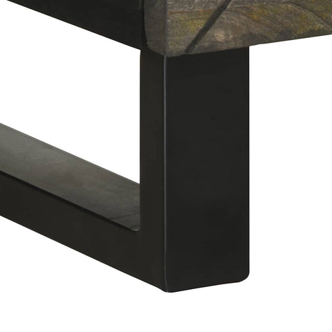 vidaXL Sideboard Schwarz 40x33x75 cm Massivholz Mango