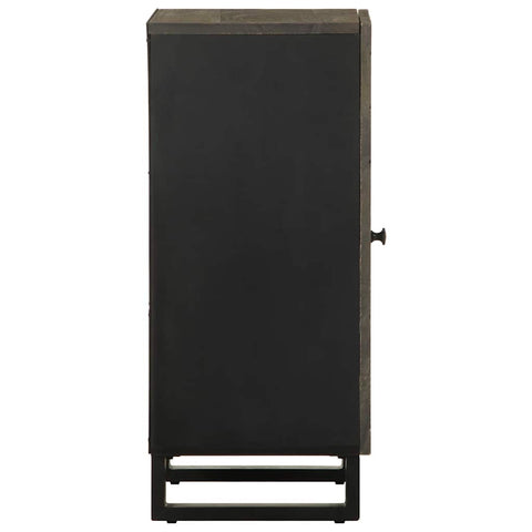 vidaXL Sideboard Schwarz 40x33x75 cm Massivholz Mango