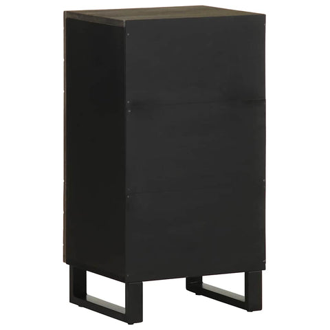 vidaXL Sideboard Schwarz 40x33x75 cm Massivholz Mango