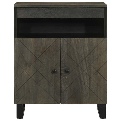 vidaXL Sideboard Schwarz 60x33x75 cm Massivholz Mango