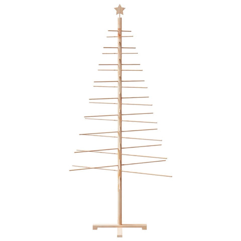 vidaXL Weihnachtsbaum Holz zum Schmücken 210 cm Massivholz Kiefer