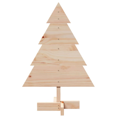 vidaXL Weihnachtsbaum Holz zum Schmücken 70 cm Massivholz