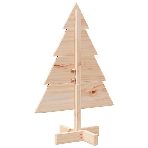 vidaXL Weihnachtsbaum Holz zum Schmücken 70 cm Massivholz