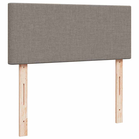 Ottoman-Bett mit Matratze Taupe 120x200 cm Stoff