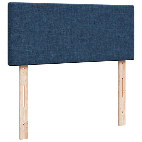 Ottoman-Bett mit Matratze Blau 120x200 cm Stoff