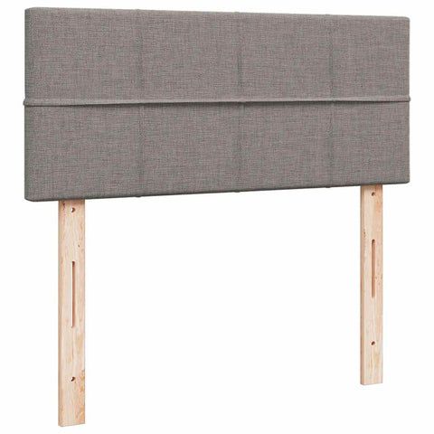 Ottoman-Bett mit Matratze Taupe 120x200 cm Stoff