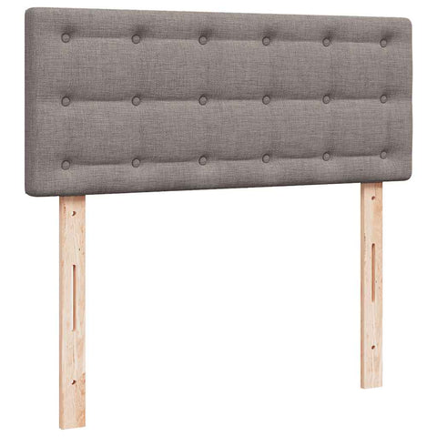 Ottoman-Bett mit Matratze Taupe 120x190 cm Stoff