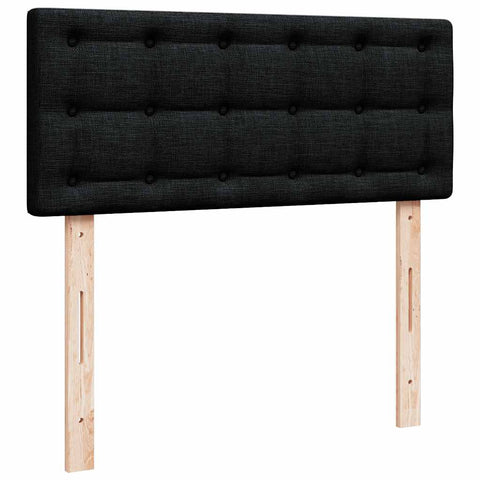 Ottoman-Bett mit Matratze Schwarz 120x200 cm Stoff