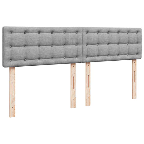 Ottoman-Bett mit Matratze Hellgrau 160x200 cm Stoff