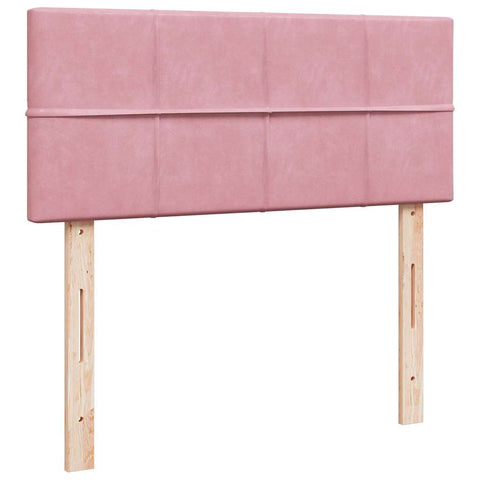 Ottoman-Bett mit Matratze Rosa 120x190 cm Samt