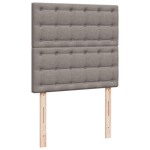 Ottoman-Bett mit Matratze Taupe 100x200 cm Stoff