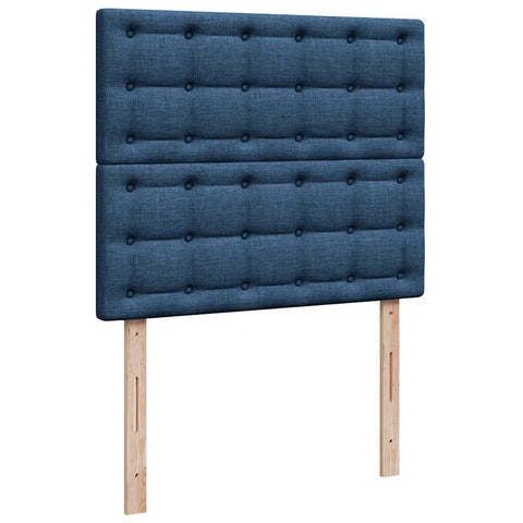 Ottoman-Bett mit Matratze Blau 120x190 cm Stoff