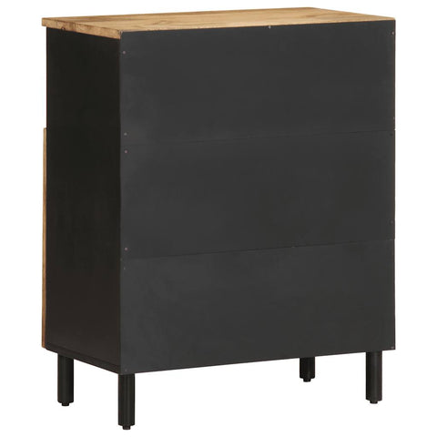 vidaXL Sideboard 60x33,5x75 cm Raues Mangoholz