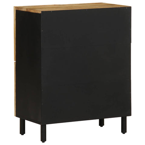 vidaXL Sideboard 60x33,5x75 cm Raues Mangoholz