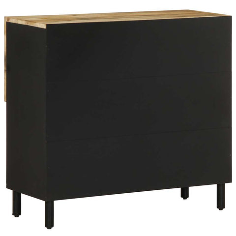 vidaXL Sideboard 80x33,5x75 cm Raues Mangoholz