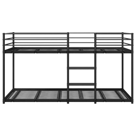 vidaXL Etagenbett ohne Matratze Schwarz 75x190 cm Stahl