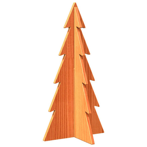 vidaXL Weihnachtsbaum Holz zum Schmücken 59,5 cm Massivholz Kiefer