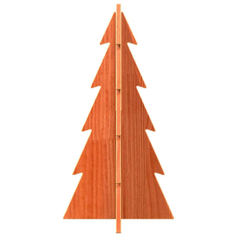 vidaXL Weihnachtsbaum Holz zum Schmücken 59,5 cm Massivholz Kiefer