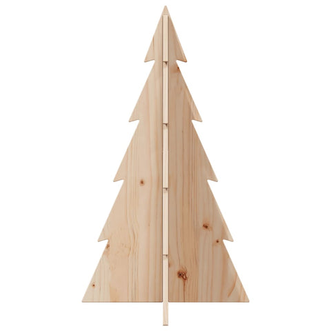 vidaXL Weihnachtsbaum Holz zum Schmücken 80 cm Massivholz Kiefer