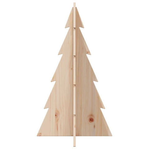 vidaXL Weihnachtsbaum Holz zum Schmücken 80 cm Massivholz Kiefer