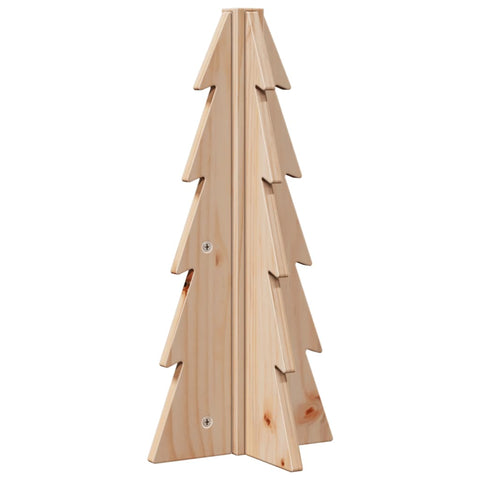 vidaXL Weihnachtsbaum Holz zum Schmücken 49 cm Massivholz Kiefer