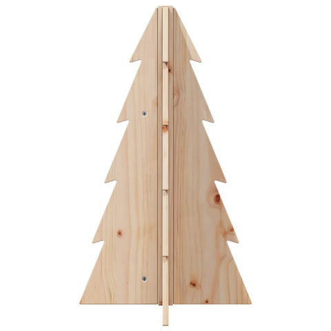 vidaXL Weihnachtsbaum Holz zum Schmücken 69,5 cm Massivholz Kiefer