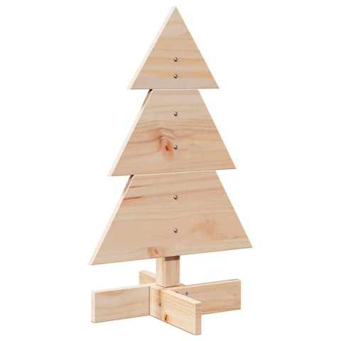 vidaXL Weihnachtsbaum Holz zum Schmücken 60 cm Massivholz Kiefer