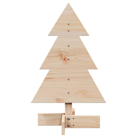 vidaXL Weihnachtsbaum Holz zum Schmücken 60 cm Massivholz Kiefer