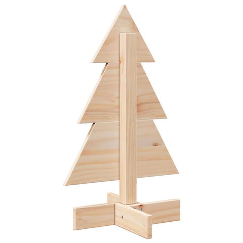 vidaXL Weihnachtsbaum Holz zum Schmücken 60 cm Massivholz Kiefer