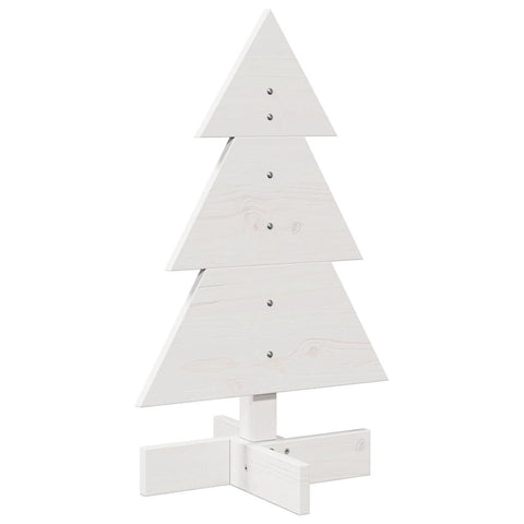 Weihnachtsbaum zum Schmücken Weiß 60 cm Massivholz Kiefer