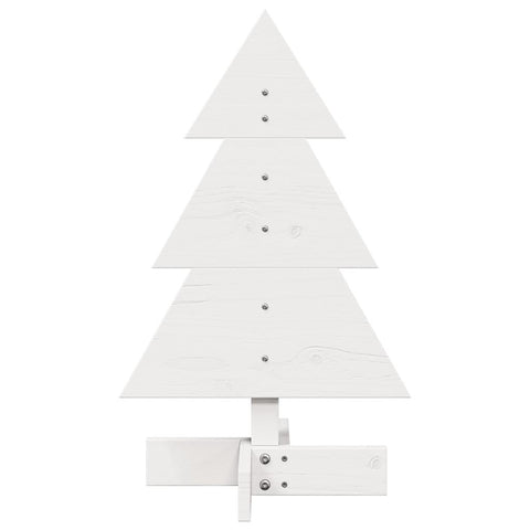 Weihnachtsbaum zum Schmücken Weiß 60 cm Massivholz Kiefer