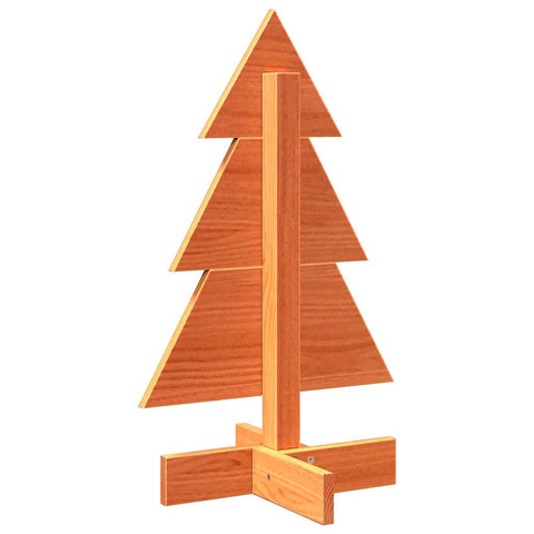 Weihnachtsbaum zum Schmücken Wachsbraun 60 cm Massivholz Kiefer