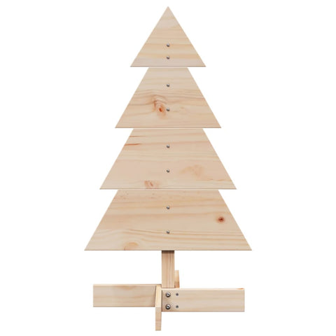 vidaXL Weihnachtsbaum Holz zum Schmücken 80 cm Massivholz Kiefer