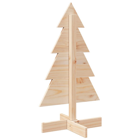 vidaXL Weihnachtsbaum Holz zum Schmücken 80 cm Massivholz Kiefer