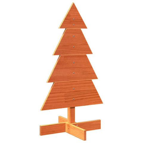 vidaXL Weihnachtsbaum Holz zum Schmücken 80 cm Massivholz Kiefer