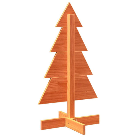 vidaXL Weihnachtsbaum Holz zum Schmücken 80 cm Massivholz Kiefer