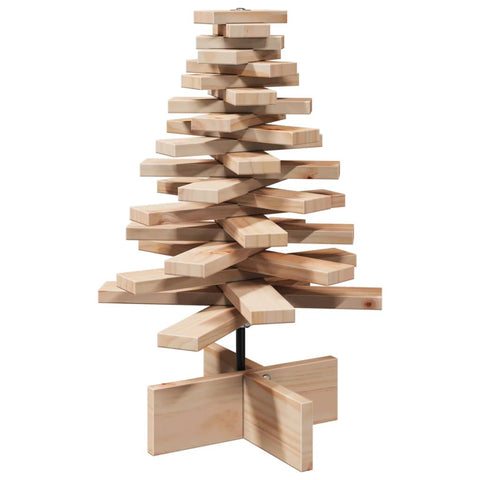 vidaXL Weihnachtsbaum Holz zum Schmücken 60 cm Massivholz Kiefer