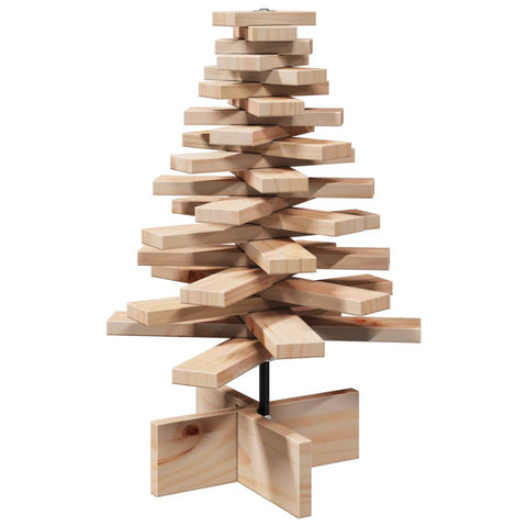 vidaXL Weihnachtsbaum Holz zum Schmücken 60 cm Massivholz Kiefer