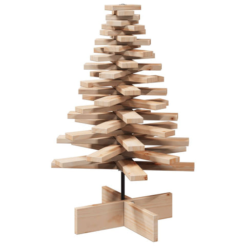 vidaXL Weihnachtsbaum Holz zum Schmücken 80 cm Massivholz Kiefer