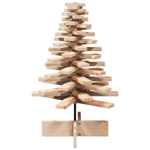 vidaXL Weihnachtsbaum Holz zum Schmücken 80 cm Massivholz Kiefer