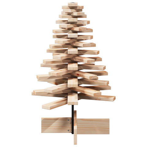 vidaXL Weihnachtsbaum Holz zum Schmücken 80 cm Massivholz Kiefer