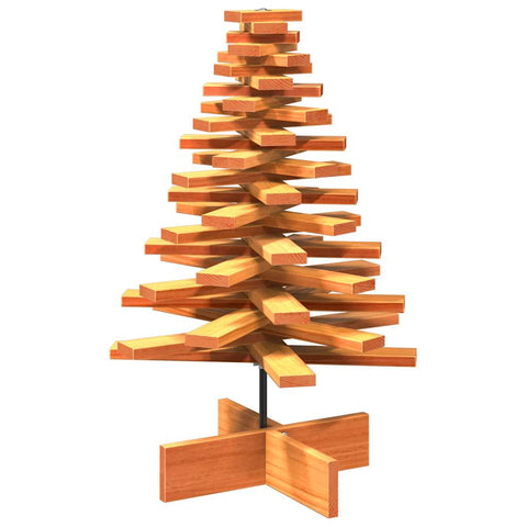 vidaXL Weihnachtsbaum Holz zum Schmücken 80 cm Massivholz Kiefer