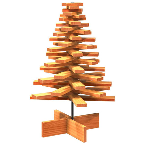 vidaXL Weihnachtsbaum Holz zum Schmücken 80 cm Massivholz Kiefer