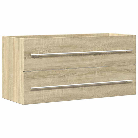 vidaXL Waschbeckenunterschrank Sonoma-Eiche 100x38,5x48 cm