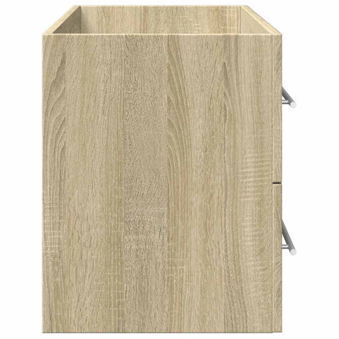 vidaXL Waschbeckenunterschrank Sonoma-Eiche 100x38,5x48 cm