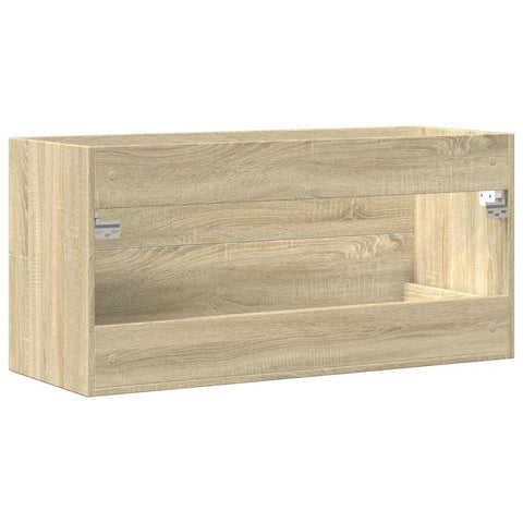 vidaXL Waschbeckenunterschrank Sonoma-Eiche 100x38,5x48 cm